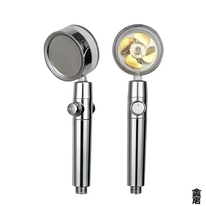 Transform Your Shower Experience with the 360° Rotating Twin Turbo Pressurized Water-Saving Shower Head